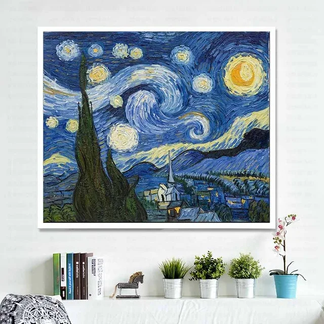 

Cotton Silk Thread DMC Cross Stitch Kits 100% Printed Embroidery DIY 11ct Handmade Needlework Oil painting stars home decor