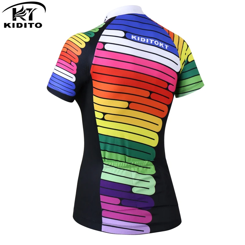 KIDITOKT Pro Женская велосипедная майка летняя анти-УФ велосипедная Одежда дышащая одежда для велоспорта