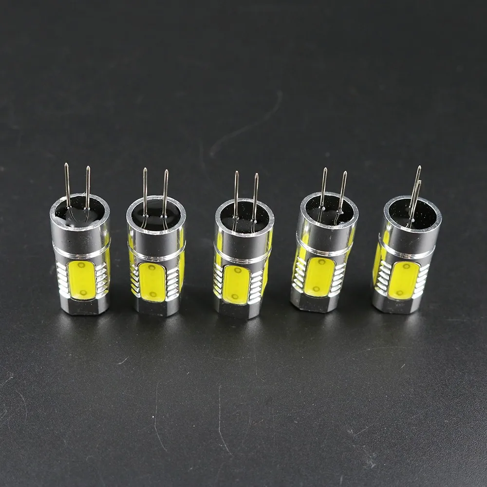 1 шт. светодио дный удара лампочки G4 база 7 Вт питания DC12V SMD 5 фишек 2 цвета светодио дный освещение внутреннего использования хрустальная