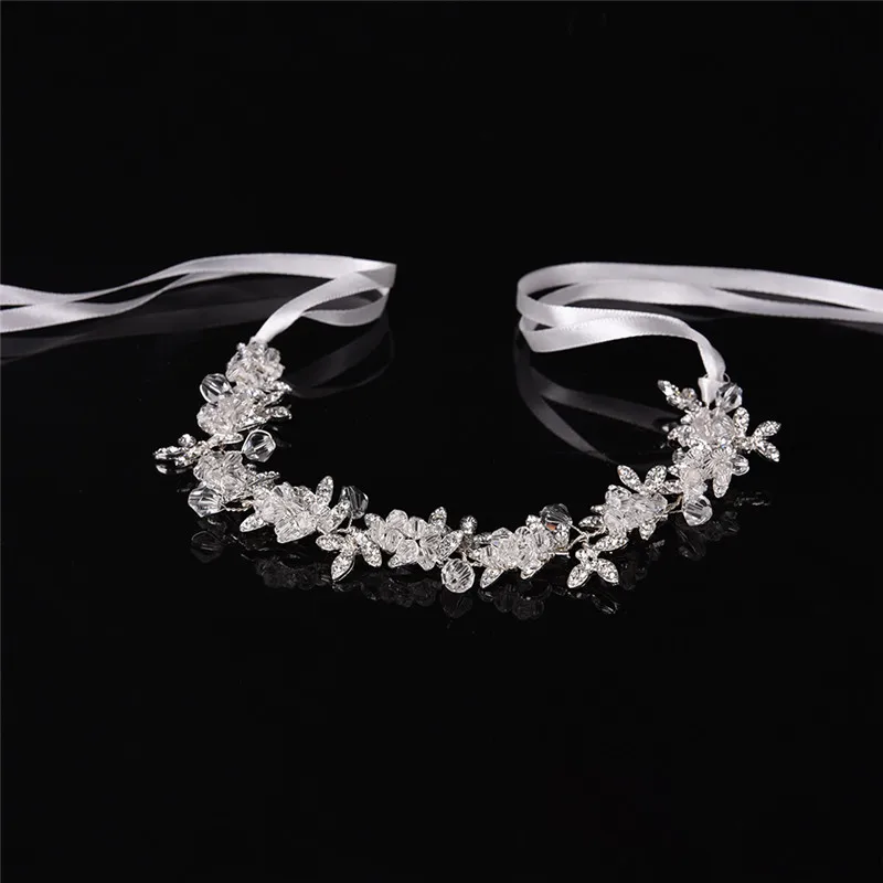 Fashion Crystal Headband tiara Bride Hair Accessories Handmade  Simulated Pearl Bride Wedding Headpieces Hair Jewelry