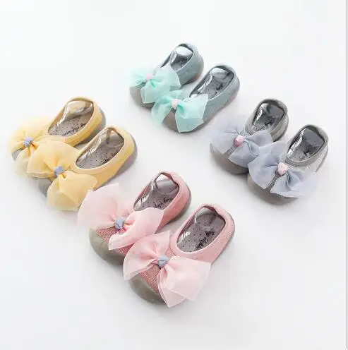 

Shoes Socks Spring Summer New Children's Non-slip Floor Socks Baby Toddler Shoes Socks Rubber Stereo Doll Socks