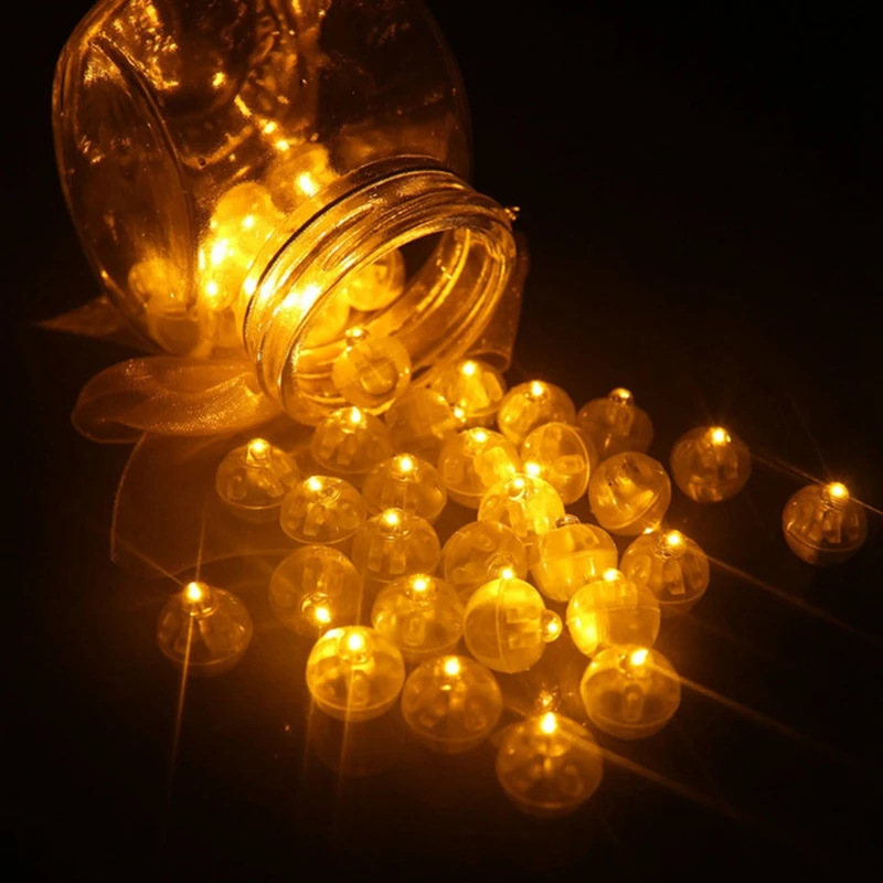 100 шт./лот круглый RGB светодиодной вспышкой мяч лампы белый шар света для Свадебная вечеринка украшения 6 цветов Высокое качество ваза декор