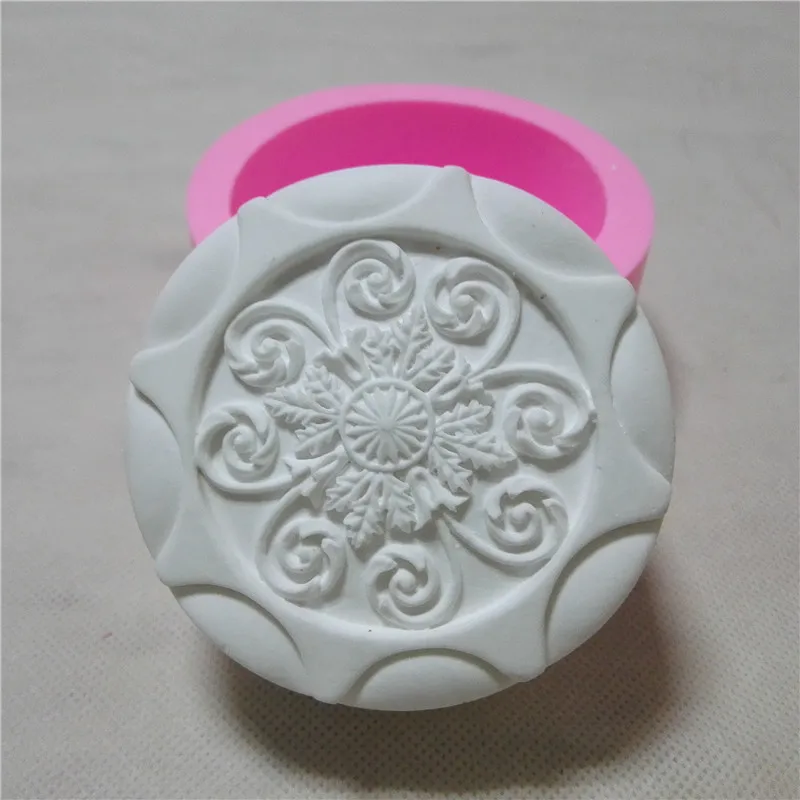 Great Mold Chinese Round 3D Silicone Mold Decorating Handmade Soap Mold
