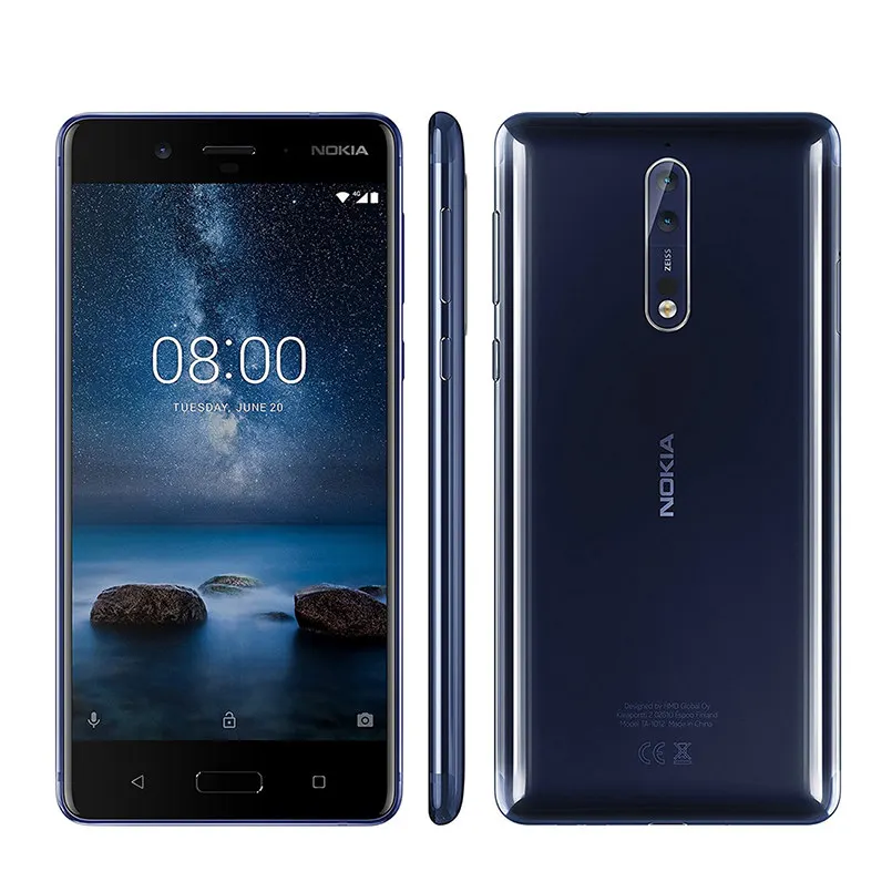 Смартфон Nokia 8 Global Version 5,3 ''Snapdragon 835 Otca core 4 Гб ОЗУ 64 Гб ПЗУ 13,0 МП Android 4G LTE мобильный телефон