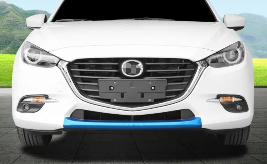 Четыре Цвета ABS пластик переднего бампера для губ чехол накладка для Mazda 3 Axela