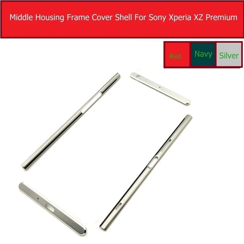 

Genuine Middle Frame Housing Protector Cover For Sony Xperia XZ Premium XZP G8141 Side Frame Bezel Housing Chassis Spare Repair