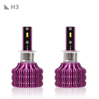 

H3 X9 2Pcs Car LED Headlight Bulbs 6000K 36W 1800LM LED Headlamp Fog Light purple