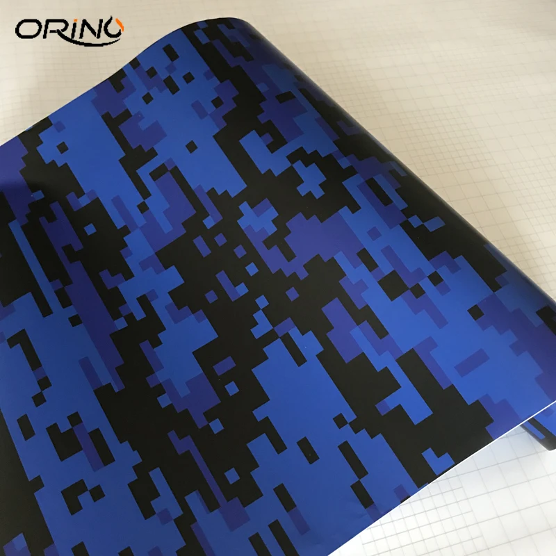 Blue Digtial Vinyl Film Sticker-6