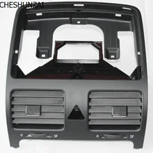 CHESHUNZAI Черная передняя тире центральный выход воздуха отверстие для VW Jetta Golf Кролик MK5 MKV 1KD 819 728