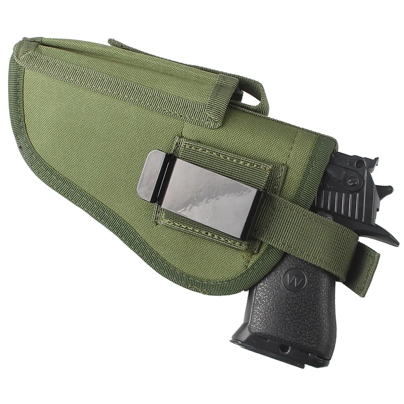 Tactical EDC Right Left Interchangeable Pistol Case Quick Release  Hand Gun Holster w Magazine Slot Holder Hunting Accessory RL31-0025-16