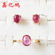 18 K Золотые гранатовый комплект