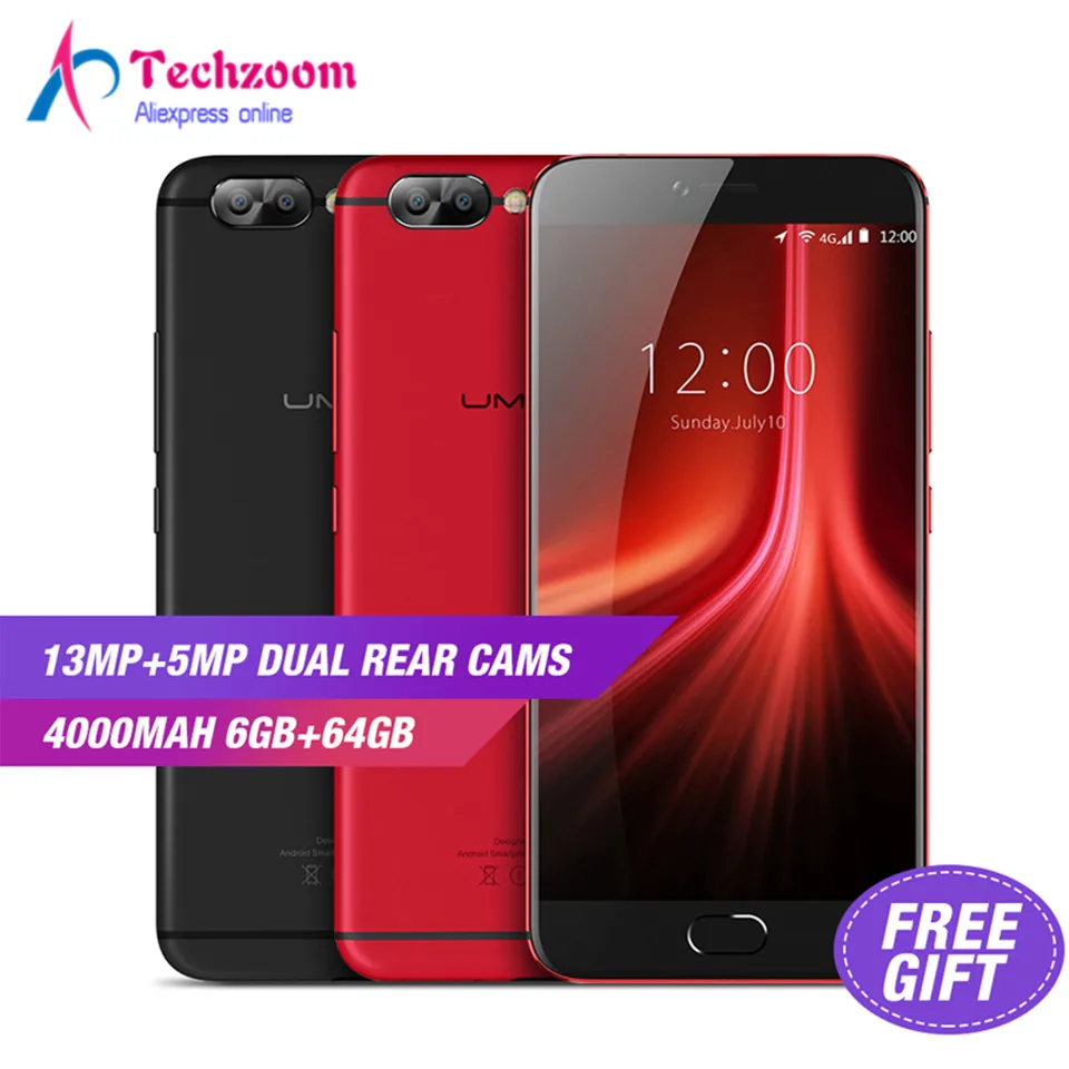 UMIDIGI Z1 PRO 6 ГБ Оперативная память 64 Встроенная Helio P20 MTK6757 2 3 ГГц Octa Core 5 дюймов FHD