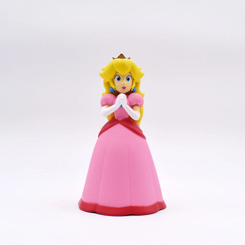 

1Pcs Super Mario Bro Pink Princess Peach PVC Toy Figures Toys Model Doll 14cm