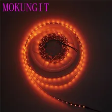 Mokungit 3X5 м 15 м 3528 Оранжевый Светодиодный гибкие светодиодные полосы света светодиодные лампы 60 Светодиодный s/M IP30 IP65 12VDC черный/белый печатных плат для дома, гостиницы, клюшки для гольфа