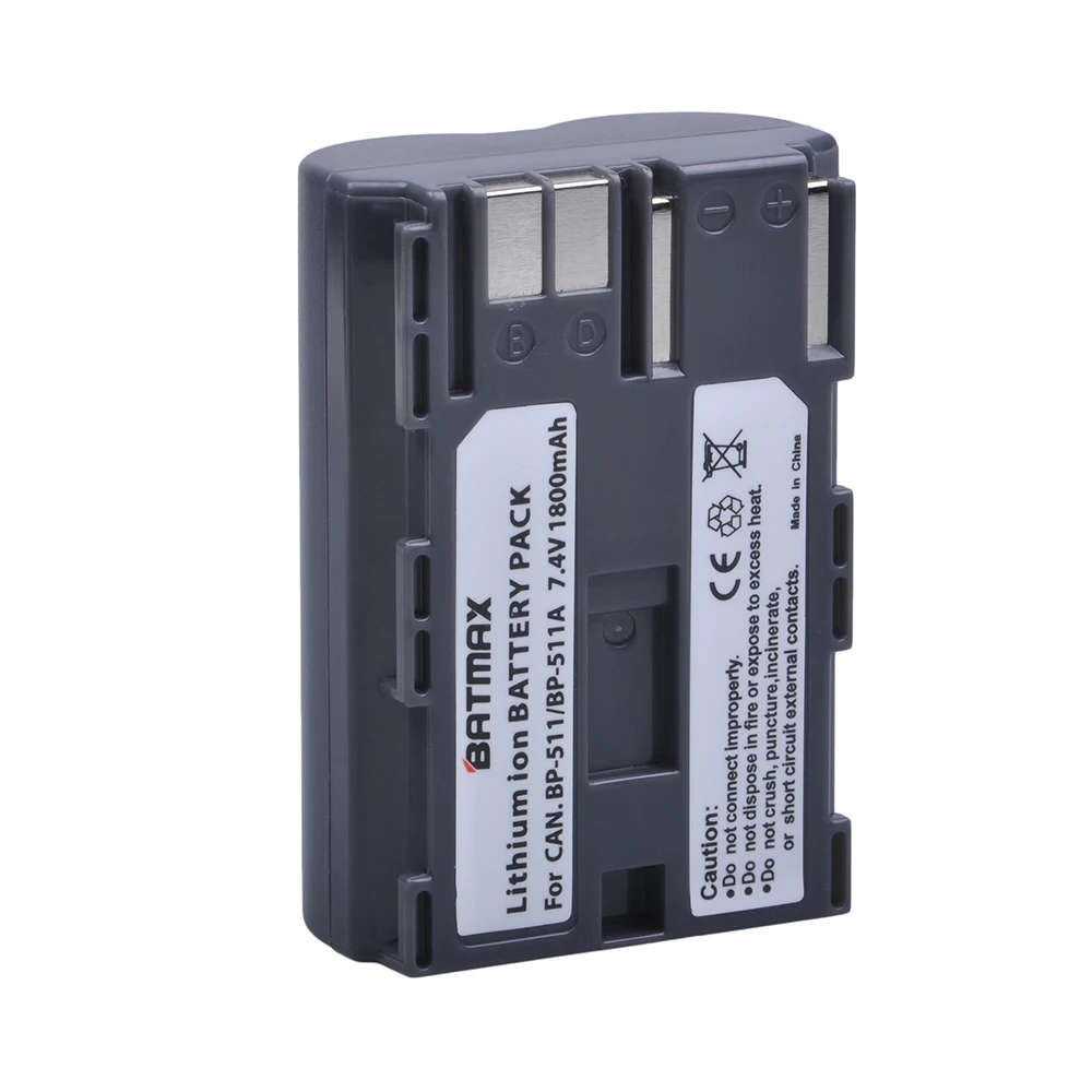 2 шт. Аккумулятор для Canon EOS 300D 10D 20D 30D 40D 50D D30 D60 5D G6 OS 30D|bp-511 battery|bp 511abp 511a battery |