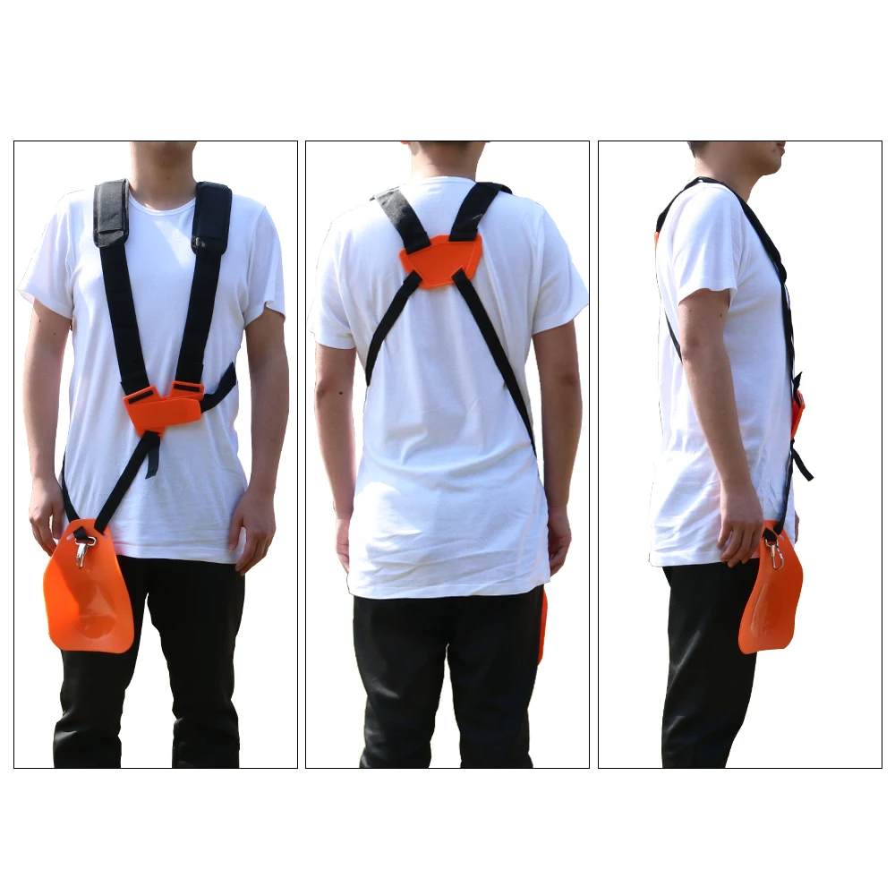 Adjustable Durable Double Shoulder Harness Lawn Mower Strap Grass String Trimmer Brush Cutter Parts Padded Belt Gardening Unisex Adjustable Durable Double Shoulder Harness Lawn Mower Strap Grass String Trimmer Brush Cutter Parts Padded Belt Gardening Unisex