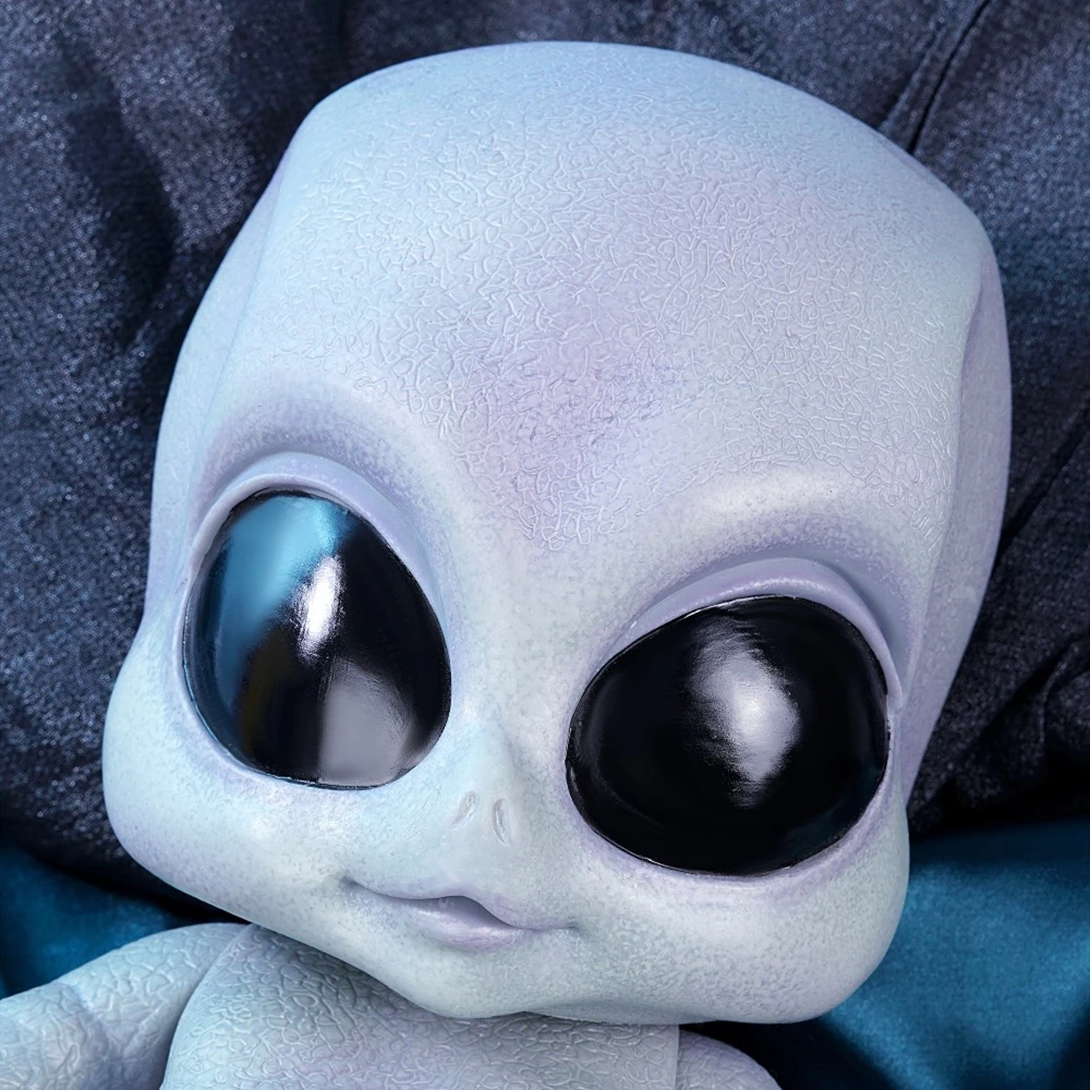 NPK 14 дюймов Реалистичная кукла-инопланетянин ручная детальная картина полное тело силиконовые виниловые куклы игрушки Коллекционные детские