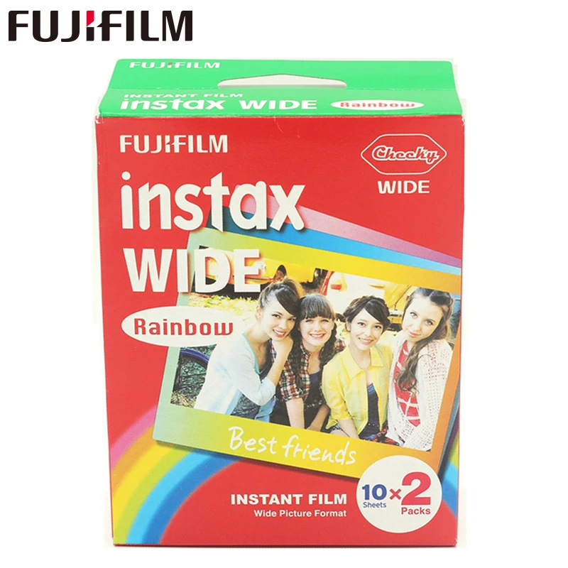 Brand New Fujifilm Instax Wide Film Rainbow Twin Packs (20