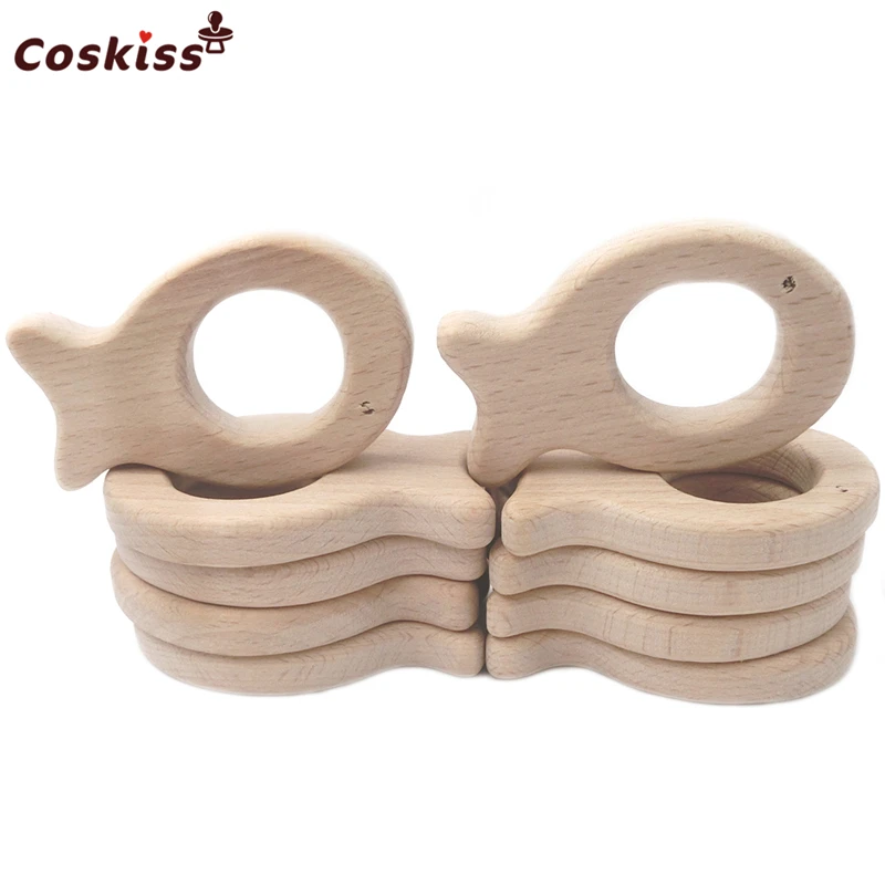 Деревянная подвеска в виде рыбы из бука|baby teether|baby teether woodteether baby |