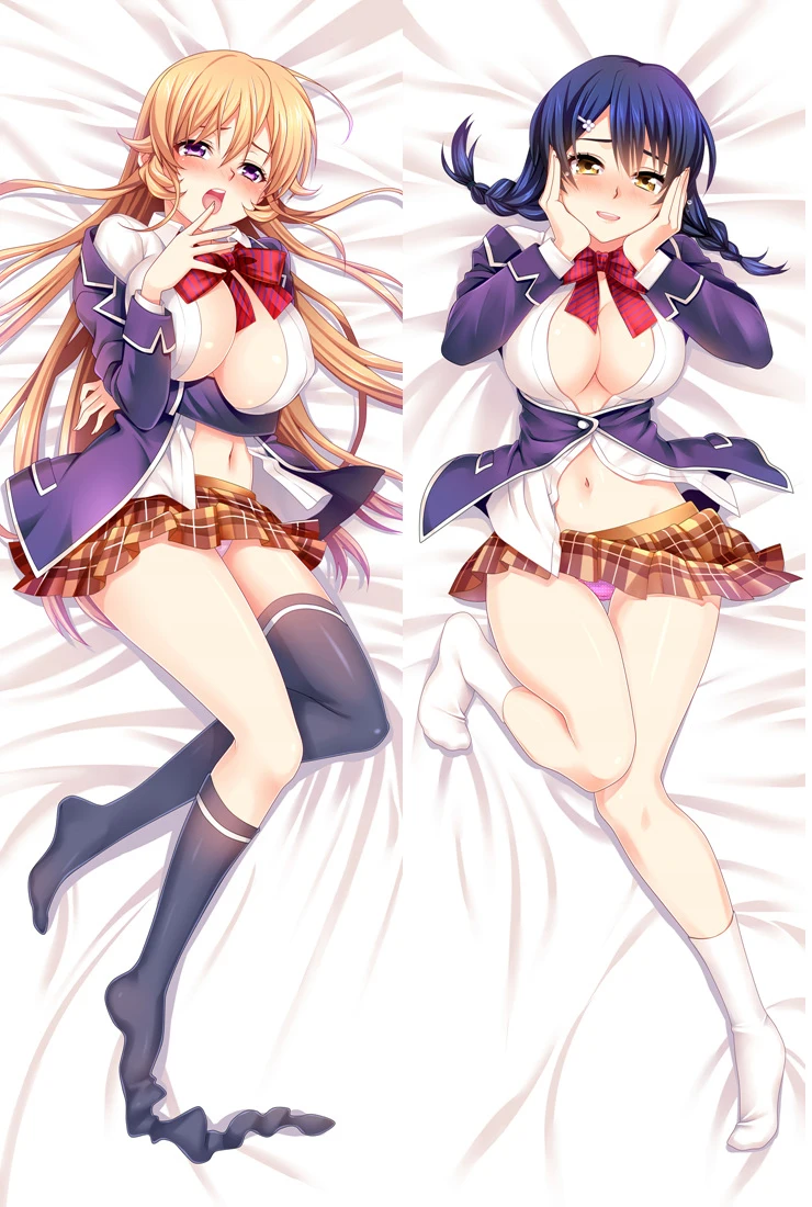 2018 July Японские Аниме Shokugeki no Souma Nakiri erina & Ikumi Mito Dakimakura наволочка обнимающая подушка