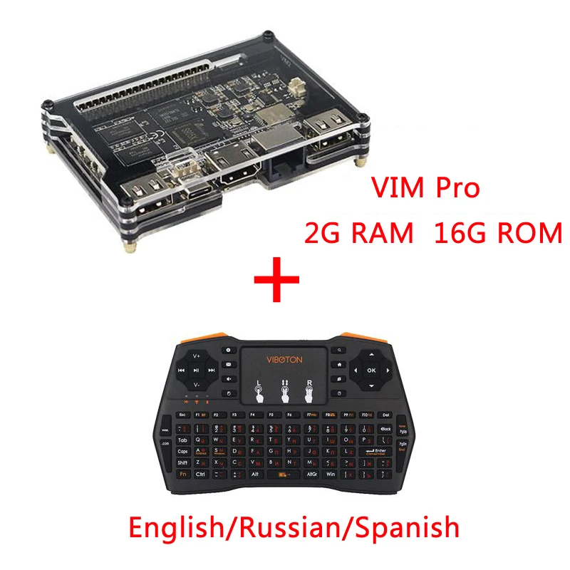 

Khadas VIM Basic Pro Android TV Box Amlogic S905X Octa Core 2G DDR3 Dual WiFi Bluetooth Better than Raspberry Pi 3 Orange Pi