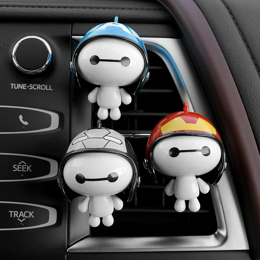 2 шт./лот автомобильный Стайлинг милый шлем Baymax освежитель воздуха авто украшение