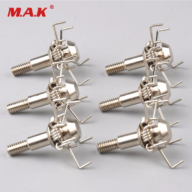 US $5.95 6/12/24pcs Judo Bird Hunting Arrow Heads 100 Grains 4mm Screws Stainless Steel Arrow Point Arrowhea
