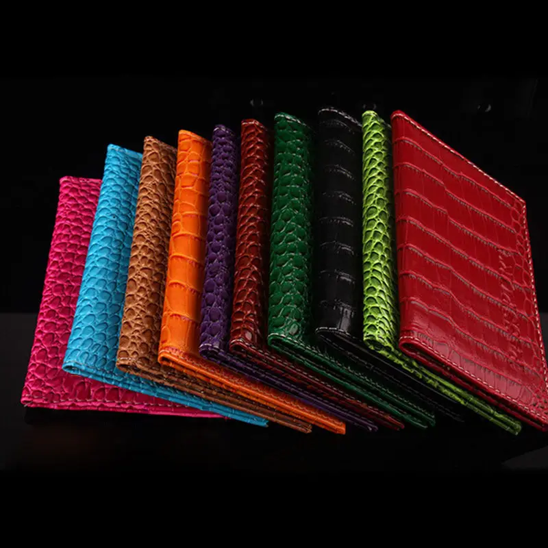 

Business Card Holder Women PU Leather ID Credit Card Holder Men