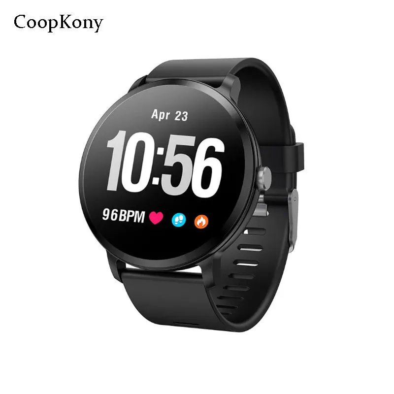 

Coopkony Smart watch Heart rate monitor IP67 waterproof Tempered glass Activity Fitness tracker Smart band Men women smartwatch