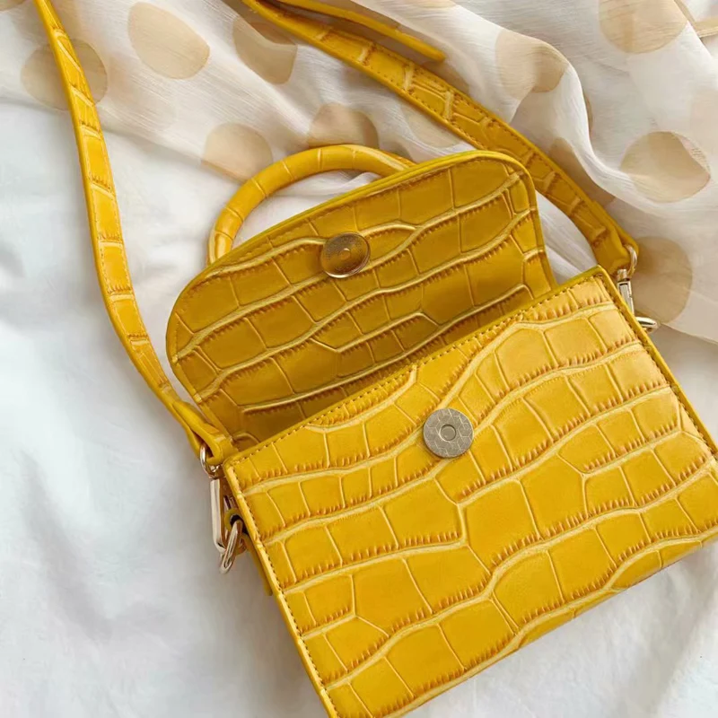  Alligato Brand Women Bag Stone Mini Bags Crocodile Handbag Crossbody Shoulder Bag Luxury Handbags W - 33043316212