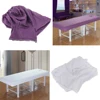 Professional Washable Acupuncture Massage Table Bed Protective Fitted Pad Sheet Cover for Beauty Salon Spa Purple White 70x190cm 6