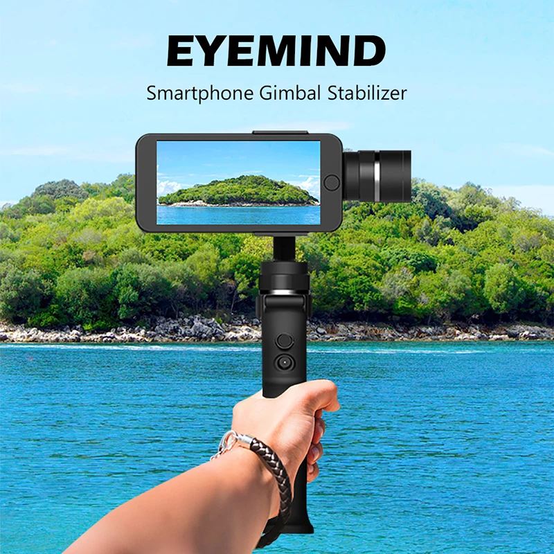 

Universal 3-Axis Handheld Mobile Phone Gimbal Stabilizer Video Camera Anti-shake Handheld 360 Degree Roting Smart Stabilizer