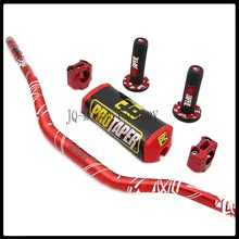 Taper Fat Bar 1-1/" металлический пакет Dirt Bike MotorCross Fat Bar MX алюминиевый гоночный руль 810 мм