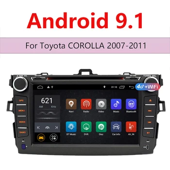 

Android 9.1 Car Multimedia 2 Din 8 inch Auto Radio Mp5 Double Din Autoradio for For Toyota Corolla 2007-2011 GPS WIFI 47