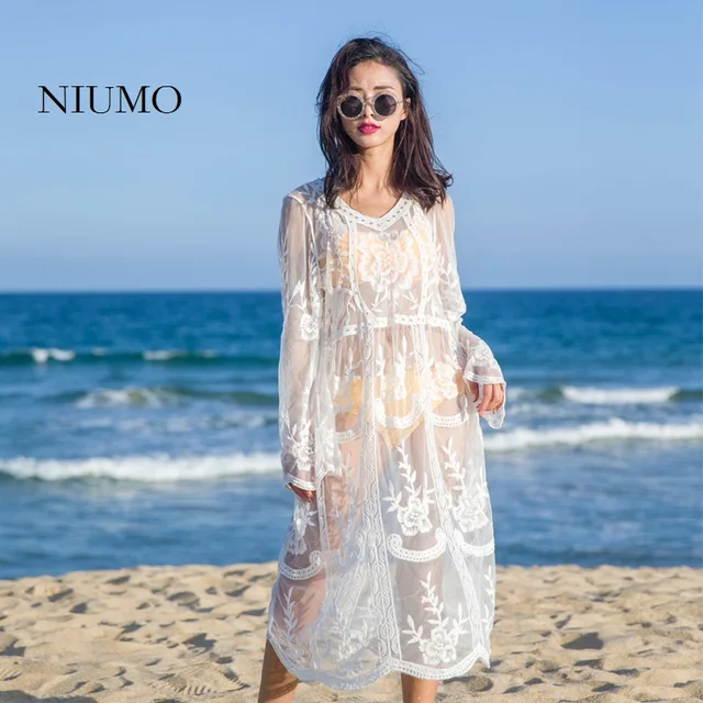 Best Offers NIUMO Women Beach dress 2018 New Long style Sexy Lace Swim Cover-Ups Best Offers NIUMO Women Beach dress 2018 New Long style Sexy Lace Swim Cover-Ups