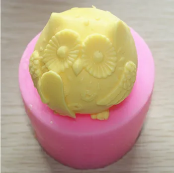

wholesale!!!1pcs Small Owl (ABL-C310) Silicone Handmade Soap Mold Crafts DIY Silicone Mould