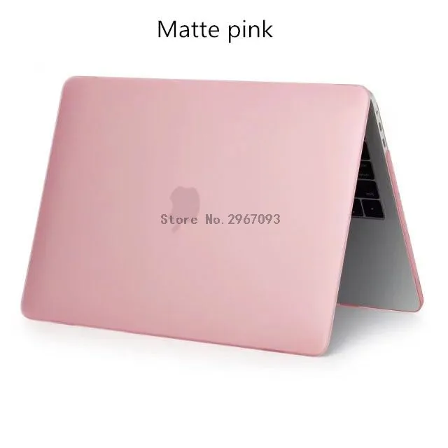 Матовый чехол для macbook Air Pro retina 11 12 13 15 дюймов разных цветов серый фиолетовый