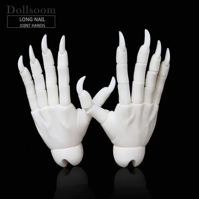 BJD шарнирные руки подходит для 1/3 или 1/4 bjd кукла мальчик и девочка тело - Цвет: long nail hands