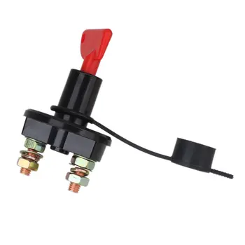 

60 Volt 400 Amp Battery Disconnect Cut Off Kill Switch With Removable Key 2 Hole 8mm Thead Dia