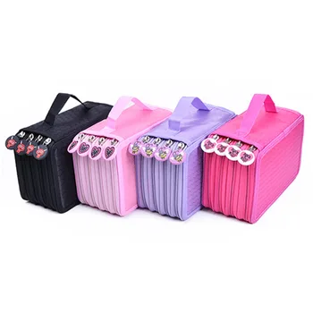 Sketch School Pencil Case 72 Holes Penalty Pencilcase Large Zipper Pen Bag Four Multi Layers Boy Girls Set Box Stationery Pouch sketch school pencil case 72 holes penalty pencilcase large zipper pen bag four multi layers boy girls set box stationery pouch