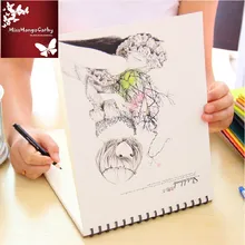 "Длинные волосы" большой пустой альбом для рисования блокнот дневник школьный журнал исследование арт-блокнот