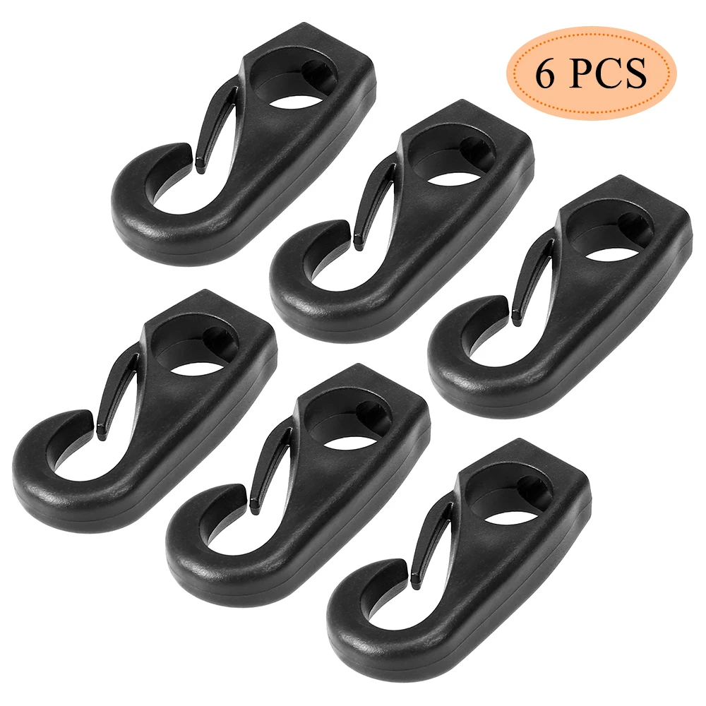 

/ Universal 6Pcs Nylon Kayak Canoe Shock Cord Rope Clip Hook for Kayak Canoe Shock Cord Bungee Rope Line Rowing Boat Hooks Clips