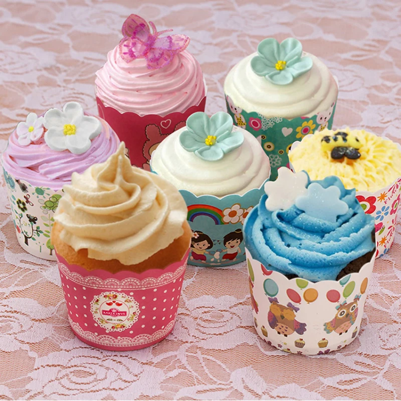 50 High Temperature Baking Muffin Cups Oven Cookies Cookie