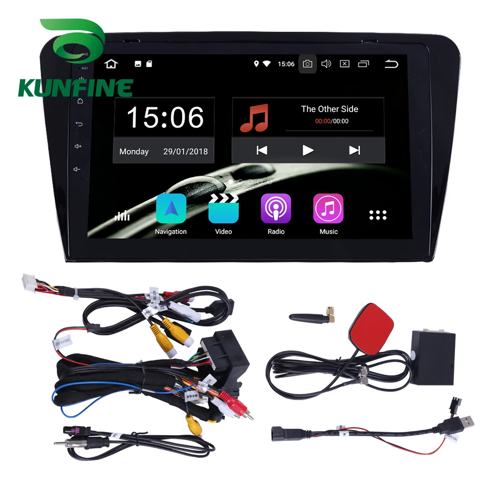 Excellent Android 9.0 Ram 4G Rom 64G PX6 Cortex A72 Car DVD GPS Multimedia Player Car Stereo For Skoda Octavia 2014 Radio headunit 2