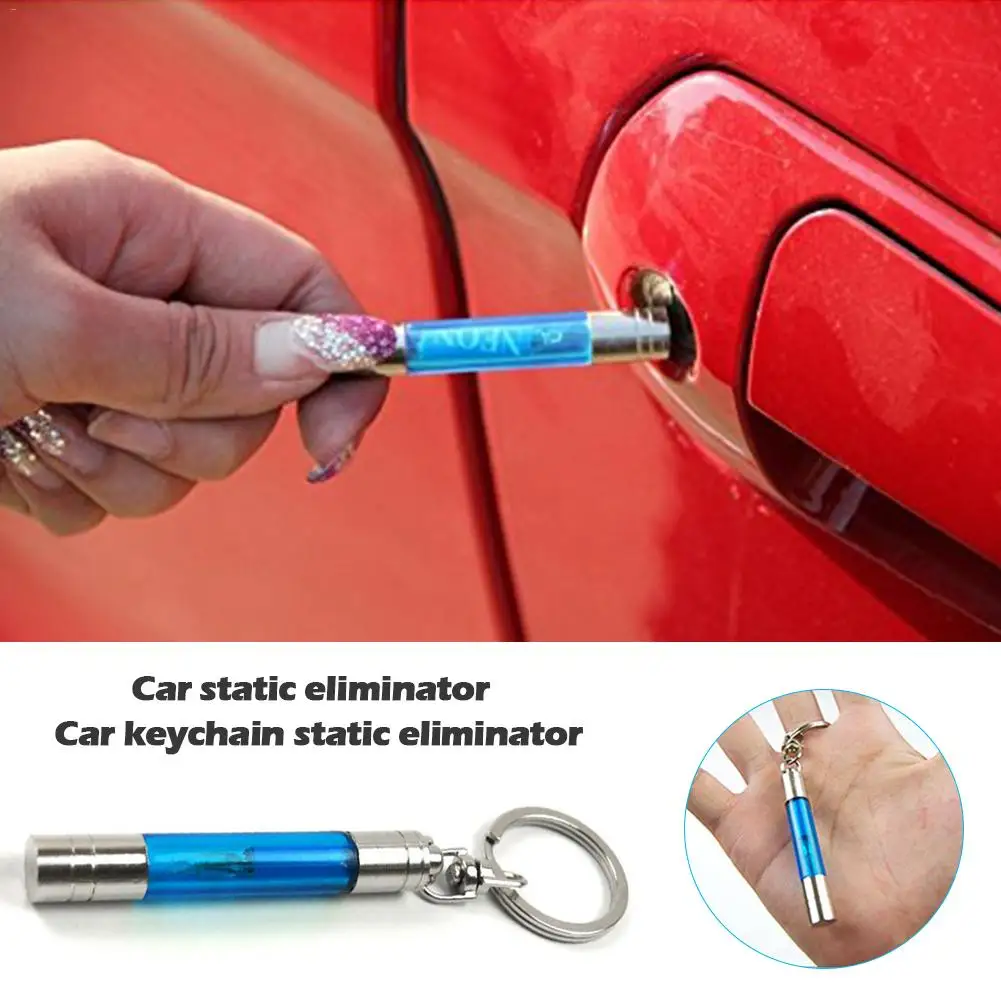 

1 Pcs Portable Anti-static Keychain Keyring Emitter Static Eliminator Discharger Car Interior Accessories Car Key Chain
