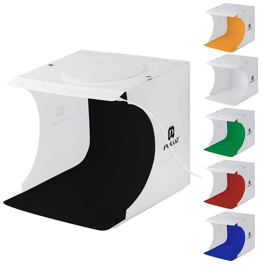 

PULUZ 20 LEDs Portable Folding Small Photo Light White Box for Toys/Watch/Jewellery/Small Items
