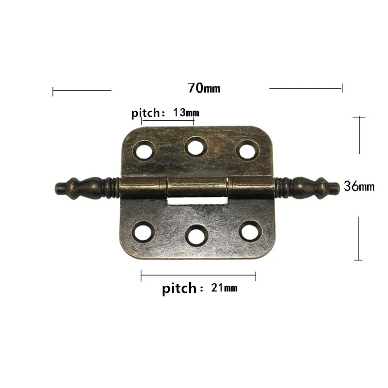 Бронзовая дверная петля для чемодана декор из 6 отверстий мебели винтажный