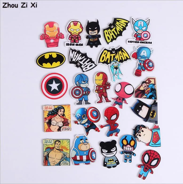 

Marvel hero superman captain America acrylic cartoon badge toys