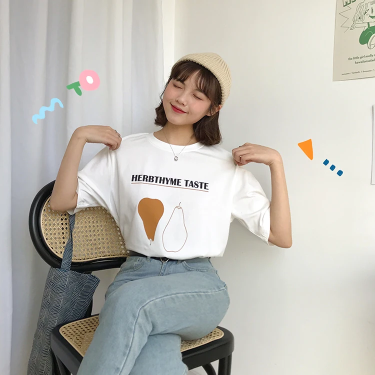 Весенние Рубашки для женщин 2019 летний топ bts harajuku Корейская одежда модная Милая и