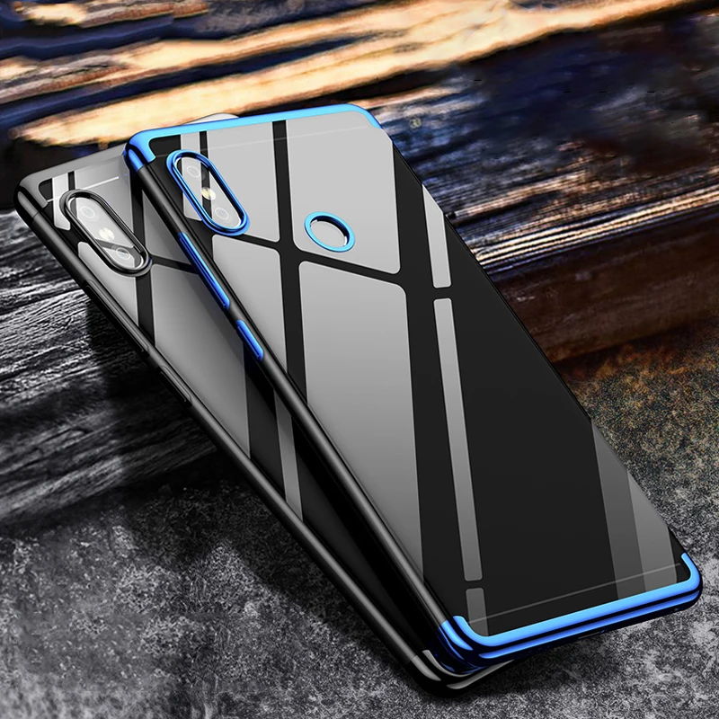 

Xiaomi Redmi S2 Case Cover Transparent Ultra-thin Soft Silicone Silm Plating Edge TPU Back Cover For Xiaomi RedmiS2 Phone Coque